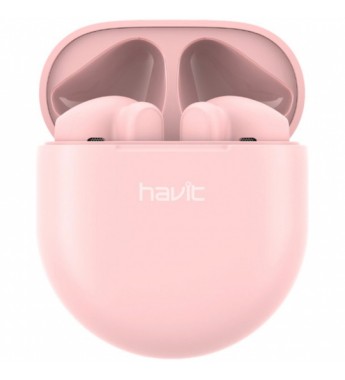 Auriculares Inalámbricos Havit HVTWS-TW916-PK con Bluetooth/Micrófono/IPX5 - Rosa