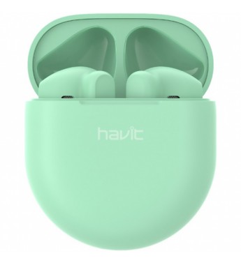 Auriculares Inalámbricos Havit HVTWS-TW916-GN con Bluetooth/Micrófono/IPX5 - Verde