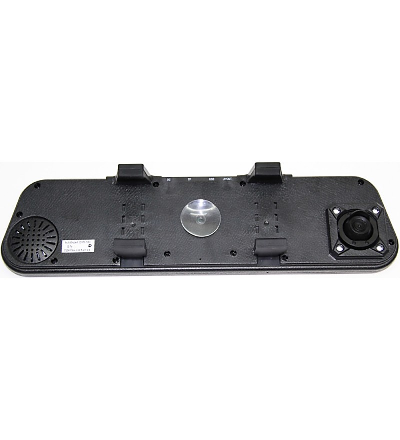 Retrovisor con Cámara DVR Hetzer DV-200 Pantalla de 2.7"/HD/MicroSD - Negro