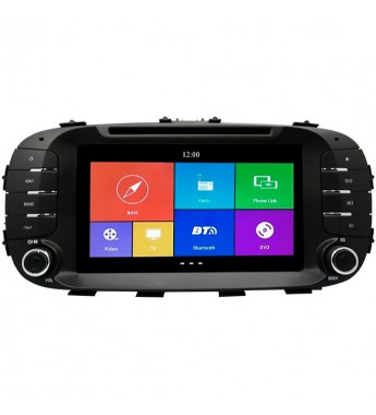 Central Multimedia Hetzer S450 de 8” para Kia Soul 2013/17 con Bluetooth/GPS – Negro