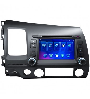 Central Multimedia Hetzer S650 de 7” para Honda Civic 2007/11 con Bluetooth/GPS/A6 – Gris Oscuro