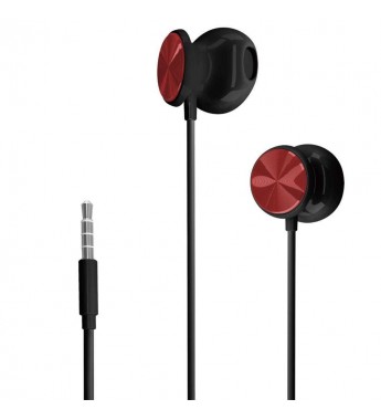 Auriculares HP Music Headset DHH-1112 8CA70AA con Jack 3.5mm/Micrófono - Negro/Rojo