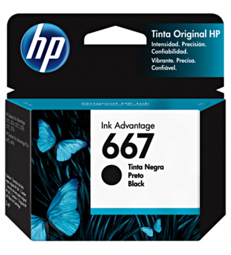 Cartucho de Tinta HP 667 - Negro
