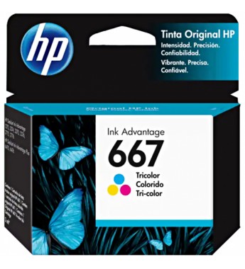 Cartucho de Tinta HP 667 - Tricolor
