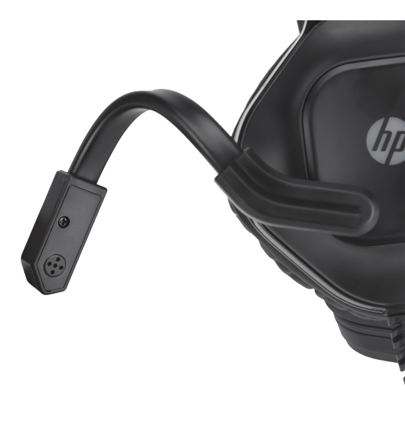 Headset Gamimg Hp DHE-8002 con Jack de 3,5mm /USB para iluminación/Driver de 50mm - Negro