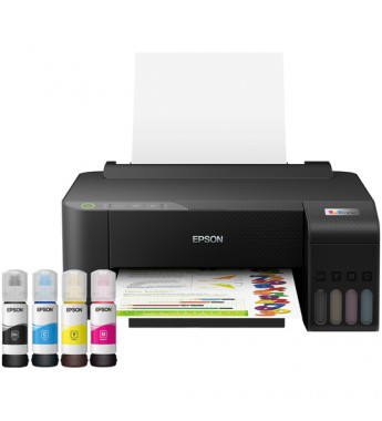 Impresora Multifuncional Epson EcoTank L1250 3 en 1 con Tintas T544 Extras Bivolt - Negro