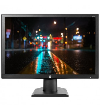  Monitor LED HP de 19.5" V203p HD+ VGA/Bivolt - Negro