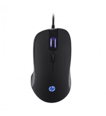 Mouse Gaming HP G100 con 4 botones y 6400 de DPI ajustable / con Retroiluminación Led - Negro 