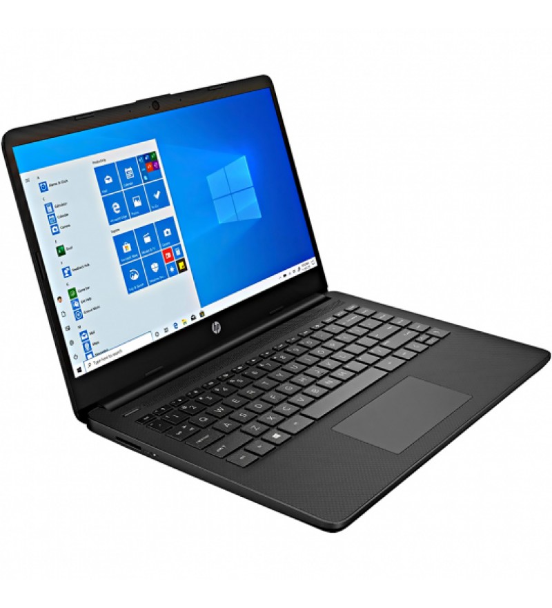 Notebook HP 14-dq0001dx de 14" HD con Intel Celeron N4020/4GB RAM/64GB eMMC/W10 - Black