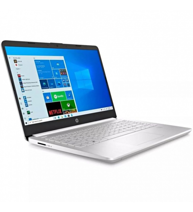 Notebook HP 14-dq2031tg de 14" FHD con Intel Core i3-1125G4/4GB RAM/128GB SSD/W10s - Plata