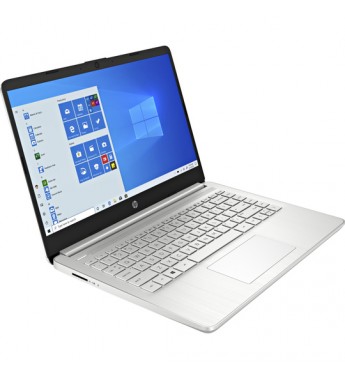 Notebook HP 14-fq0032od de 14" HD con AMD 3020e/4GB RAM/64GB eMMC/W11 - Natural Silver