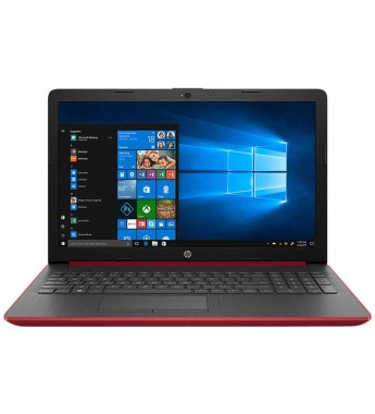 Notebook HP 15-da0011la de 15.6" HD con Intel i5-8250U/8GB RAM/1TB HDD/GeForce MX110 de 2GB/W10 - Rojo/Negro