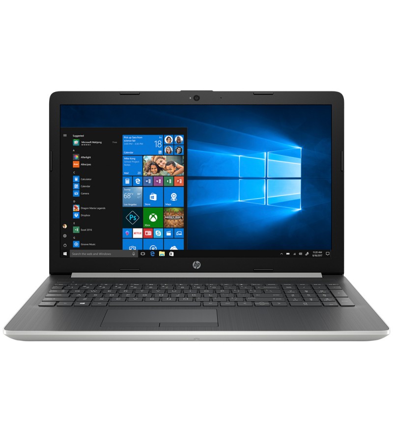 Notebook HP 15-da2020la de 15.6" HD con Intel Core i5-10210U/8GB RAM/256GB SSD/GeForce MX110 de 2GB/W10 - Plata