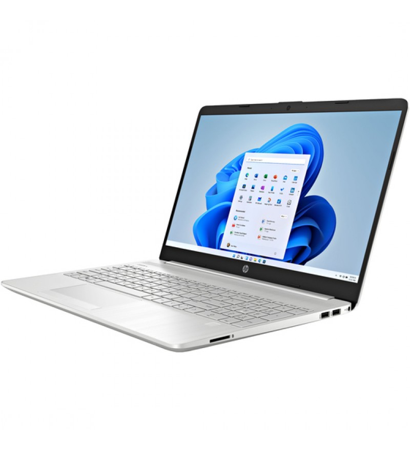 Notebook HP 15-dw1053dx de 15.6" HD con Intel Celeron N4120/4GB RAM/128GB SSD/W11 - Natural Silver