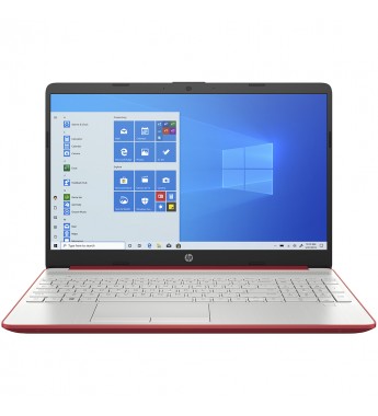 Notebook HP 15-dw1081wm de 15.6" HD con Intel Pentium Gold 6405U/4GB RAM/500GB HDD/W10 - Scarlet Red + Mouse Gaming HP M160