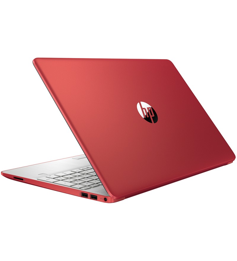 Notebook HP 15-dw1081wm de 15.6" HD con Intel Pentium Gold 6405U/4GB RAM/500GB HDD/W10 - Scarlet Red
