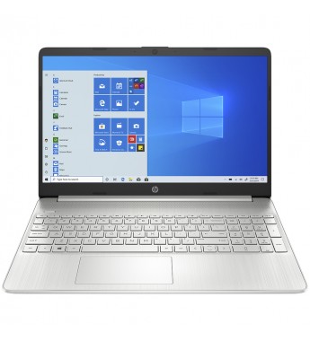 Notebook HP 15-ef1001wm de 15.6" FHD con AMD Athlon 3050U/4GB RAM/128GB SSD/W10 - Plata