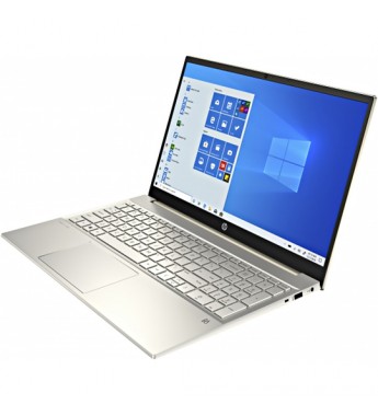 Notebook HP Pavilion 15-eg0050wm de 15.6" FHD con Intel Core-i5 1135G7/8GB RAM/512GB SSD/W10 - Dorado