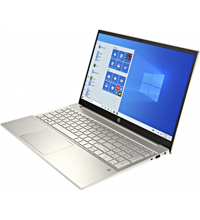 Notebook HP Pavilion 15-eg0050wm de 15.6" FHD con Intel Core-i5 1135G7/8GB RAM/512GB SSD/W11 - Dorado