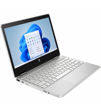 Notebook HP Pavilion x360 m Convertible 11m-ap0023dx de 11.6" HD Touch con Intel Pentium Silver N5030/4GB RAM/128GB SSD/W11 - Natural Silver