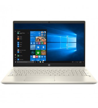 Notebook HP Pavilion 15-cs3055wm de 15.6" FHD con Intel i5-1035G1/8GB RAM/512GB SSD + 32GB Optane/W10 - Lunar gold