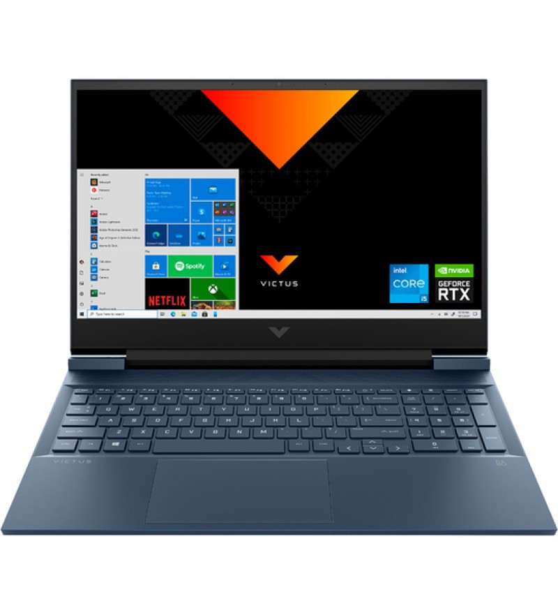 Notebook HP Victus 16-d0023dx de 16.1" FHD con Intel Core i5-11400H/8GB RAM/256GB SSD/GeForce RTX 3050 de 4GB/W11 - Performance Blue