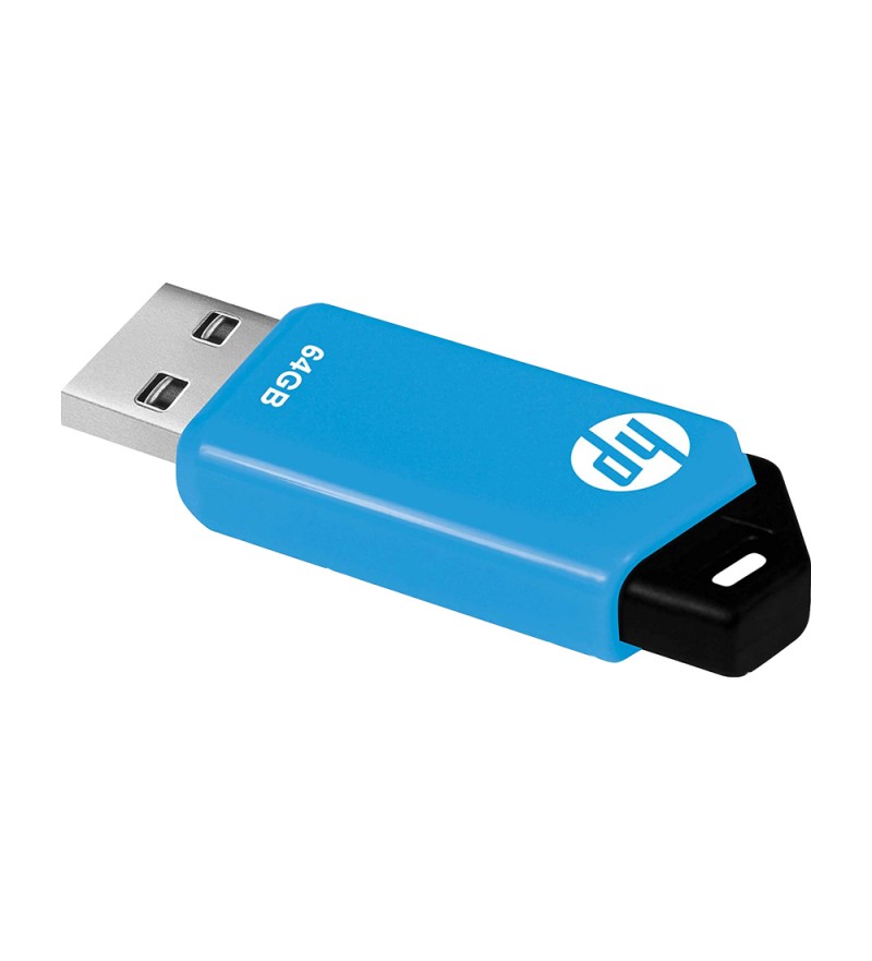 Pendrive HP V150W USB 2.0 de 64GB - Azul/Negro