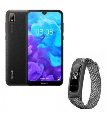 Smartphone Huawei Y5 2019 AMN-LX3 DS 2/32GB + Huawei Band 4e - Negro