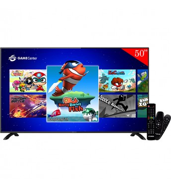 Smart TV LED de 50" Hyundai HY50ATFA FHD con A7.0/HDMI/USB/Bivolt - Negro