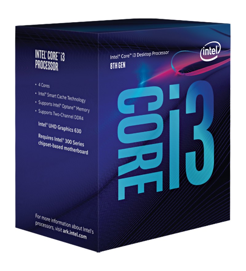 Procesador Intel Core i3-8100 de 3.6GHz Quad Core con 6MB Caché - Socket LGA1151