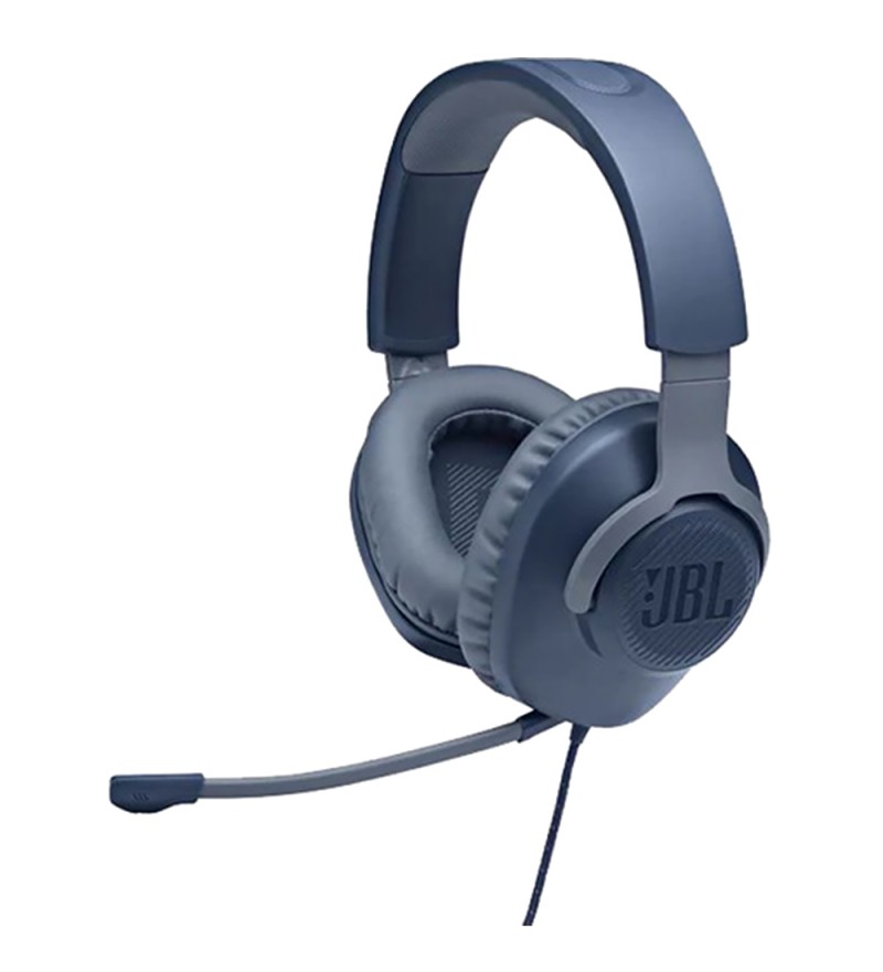 Headset JBL Quantum 100 con Sonido Quantum Signature /Driver de 40mm /Micrófono Desmontable - Azul