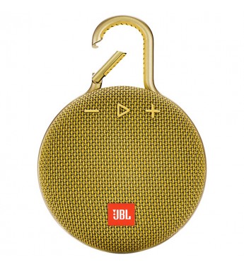 Speaker JBL Clip 3 con Bluetooth/Jack 3.5mm/IPX7 Batería 1000 mAh - Mustard Yellow