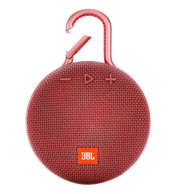 Speaker JBL Clip 3 con Bluetooth/Jack 3.5mm/IPX7 Batería 1000 mAh - Fiesta Red