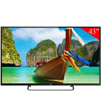 Smart TV LED 43" JVC LT-43KB65 Full HD con HDMI/USB/Air Mouse/Bivolt - Negro