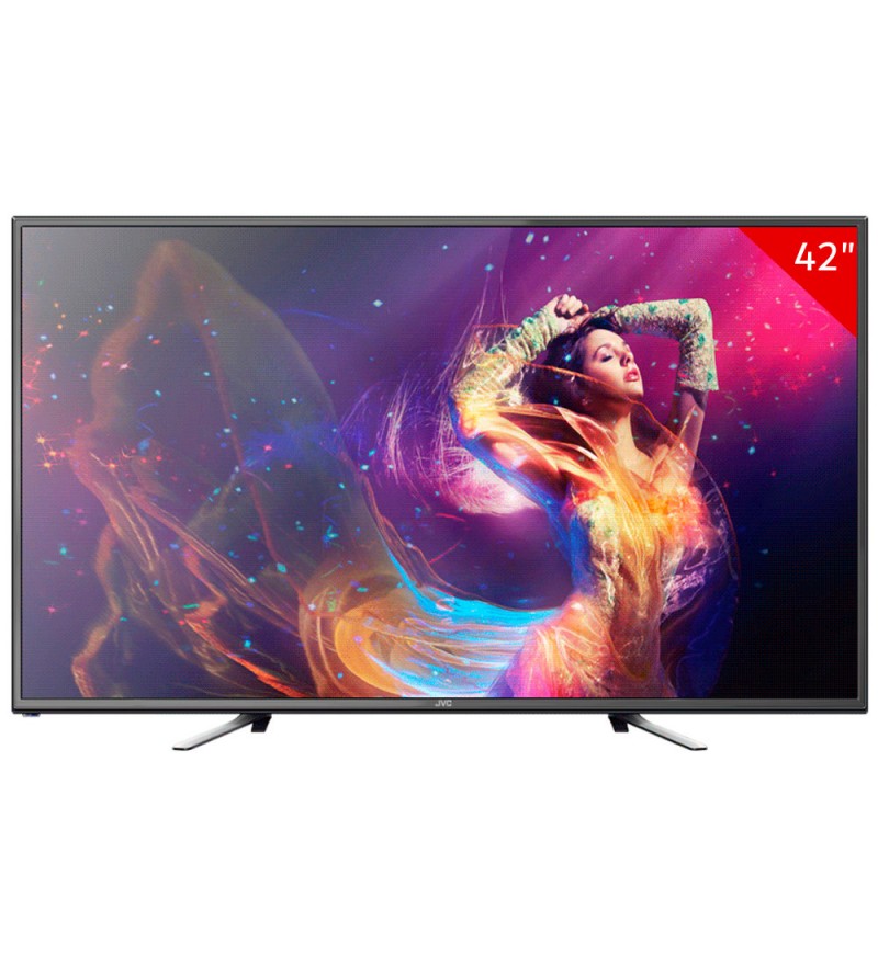 Smart TV LED de 42" JVC LT42N750U FullHD con Soporte de Pared Wi-Fi/HDMI/Android - Gris
