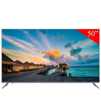 Smart TV LED de 50" JVC LT-50KB575 4K UHD con Wi-Fi/HDMI/Bivolt - Gris/Negro