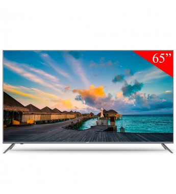 Smart TV LED de 65" JVC LT-65KB575 4K UHD con Wi-Fi/HDMI/Bivolt - Gris/Negro
