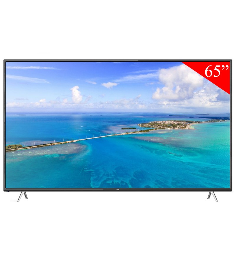 Smart TV LED de 65" JVC LT-65N885U 4K UHD con Wi-Fi/HDR/Bivolt - Negro
