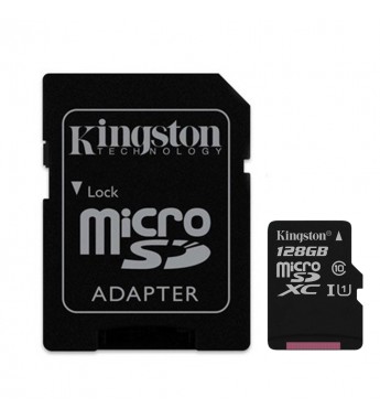 MEMORIA MICRO SD KINGSTON 128GB C10 2X1