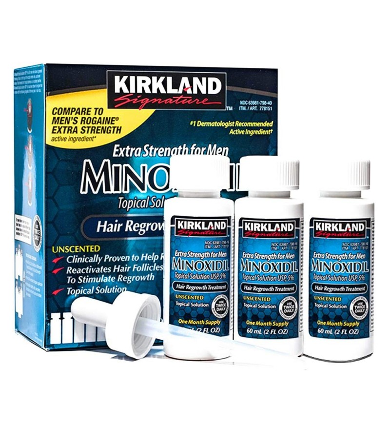 Solución Topica Kirkland Minoxidil 6x60 mL 
