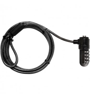 Cable de Seguridad Klip Xtreme Bolt II KSD-335 Para Notebook - Negro