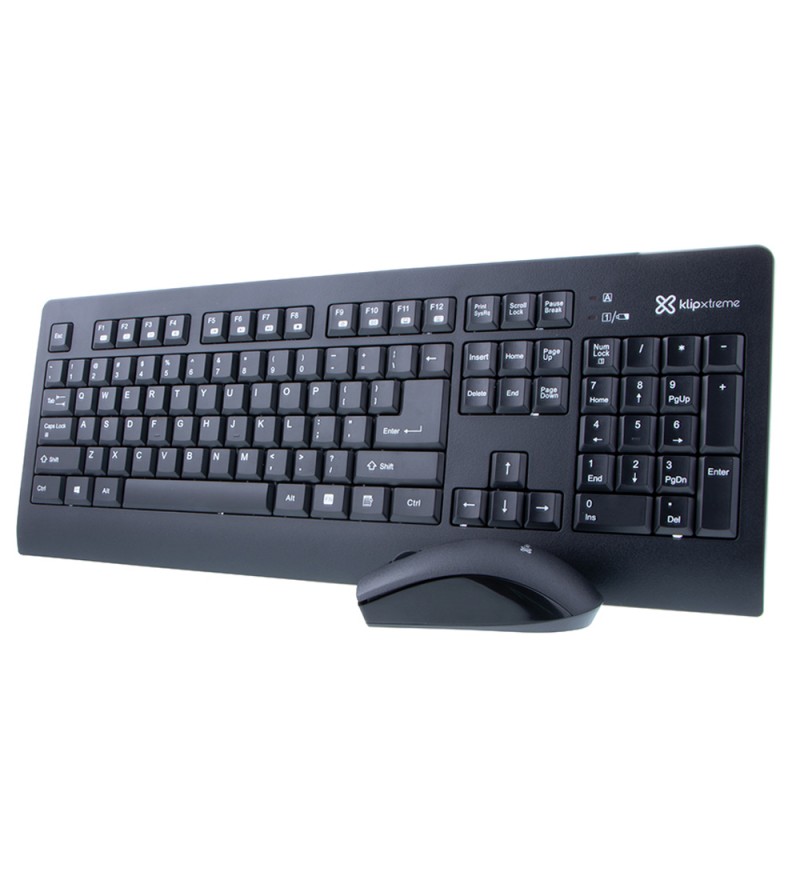 Kit Klipxtreme Inspire KCK-265S Teclado + Mouse Inalámbricos/Español - Negro