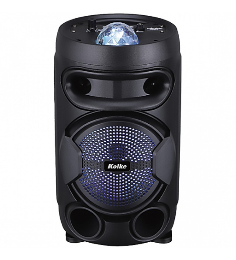 Parlante Kolke Disco KPB-521 con Bluetooth/Radio FM/USB/3000W/Bivolt (Micrófono) - Negro