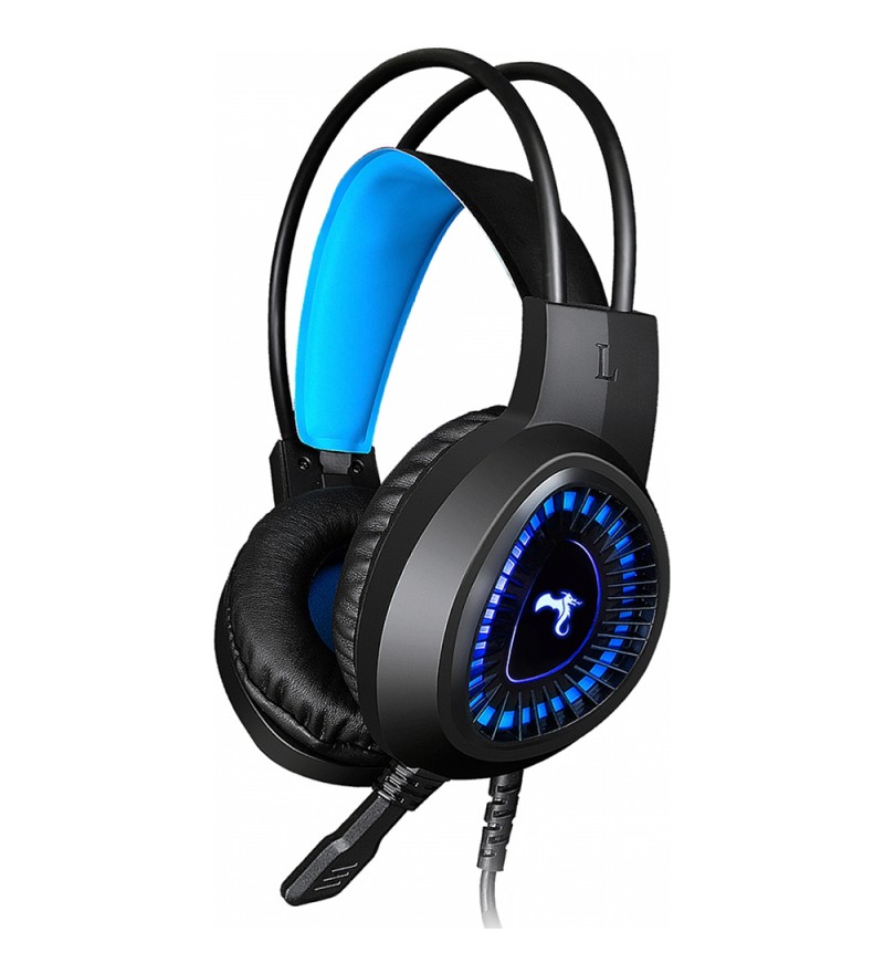 Headset Gaming Kolke Dark KGA-472 con Micrófono ajustable/40mm - Negro/Azul