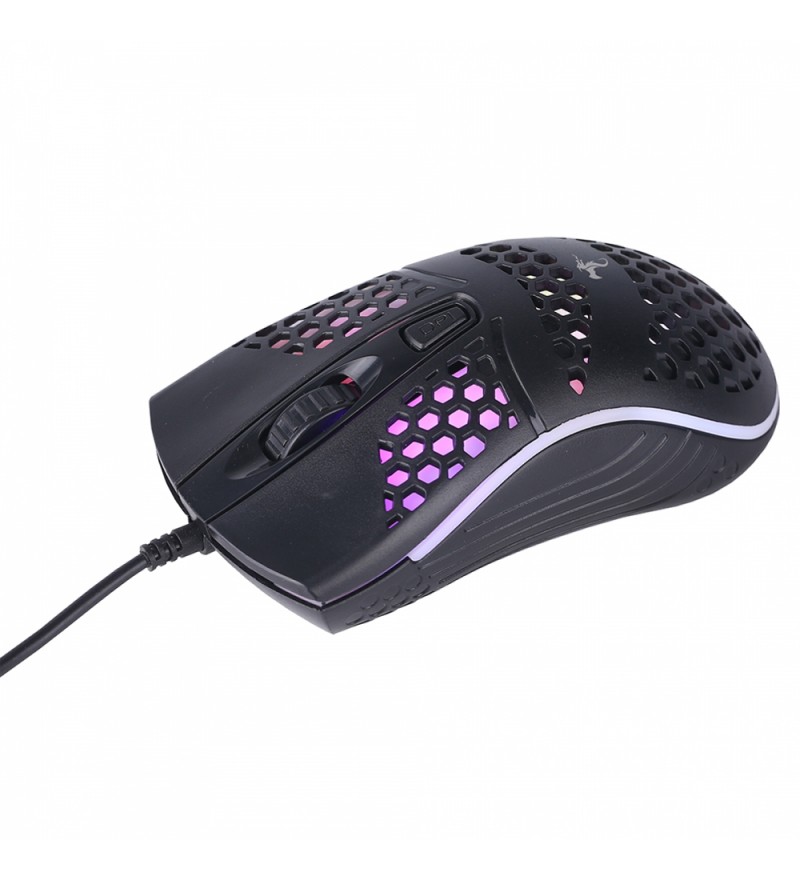 Mouse Gamer Kolke Hades KGM-488 con 4 Botones/Iluminación LED - Negro