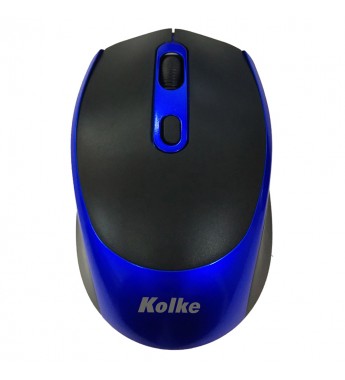 Mouse inalámbrico Kolke KEM-341 1600DPI Ajustable/Recargable - Negro/Azul