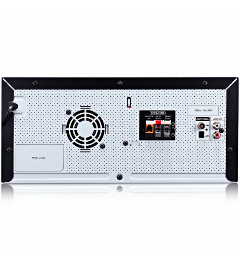 Minicomponente LG XBOOM CJ45 de 720W RMS/Bluetooth/TV Sound Sync/Karaoke/Bivolt - Negro/Rojo