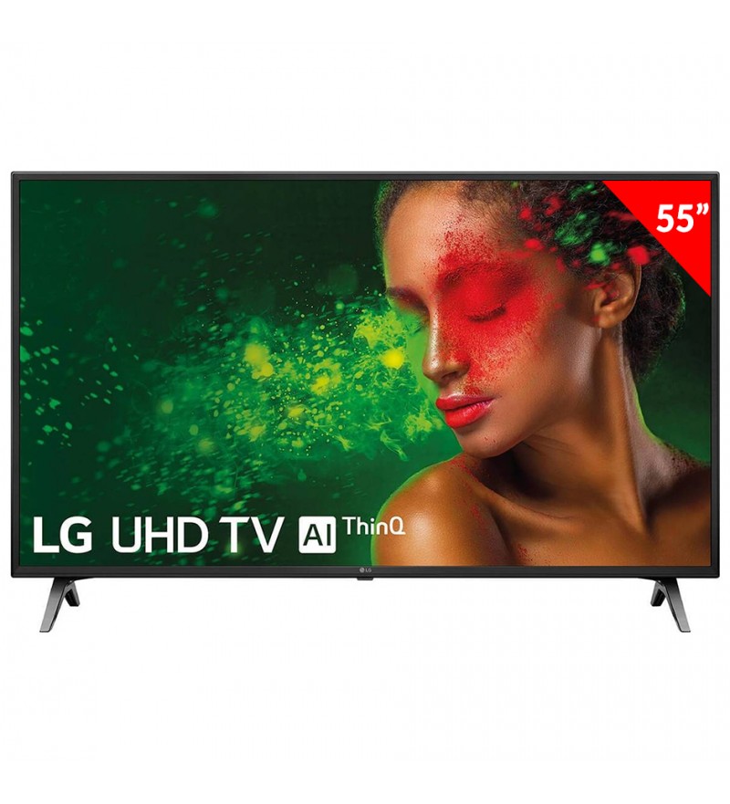Smart TV LED de 55" LG 55UM7100 4K UHD con Wi-Fi/Bluetooth /ThinQ AI/IPS (2019) - Negro