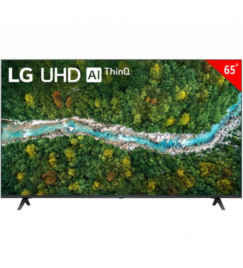 Smart TV LED de 65" LG 65UP7750PSB 4K UHD AI ThinQ/WiFi/Bluetooth (2021) - Negro + Tostadora Daedi9116