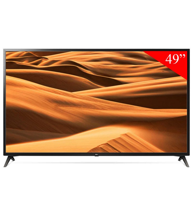 Smart TV LED de 49" LG 49UM7100 4K UHD con ThinQ AI/Wi-Fi/Bluetooth/Bivolt (2019) - Negro